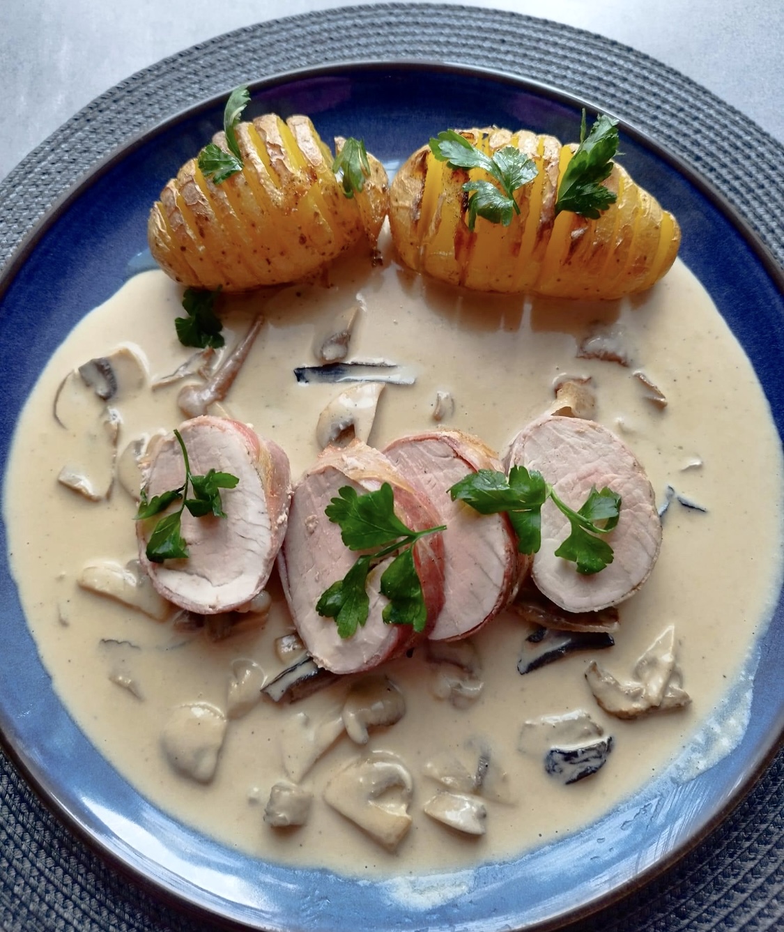 Pork Tenderloin with Mushroom Sauce