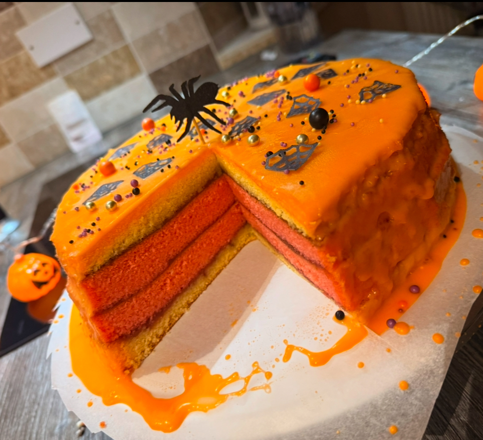 Punch Cake for Halloween
